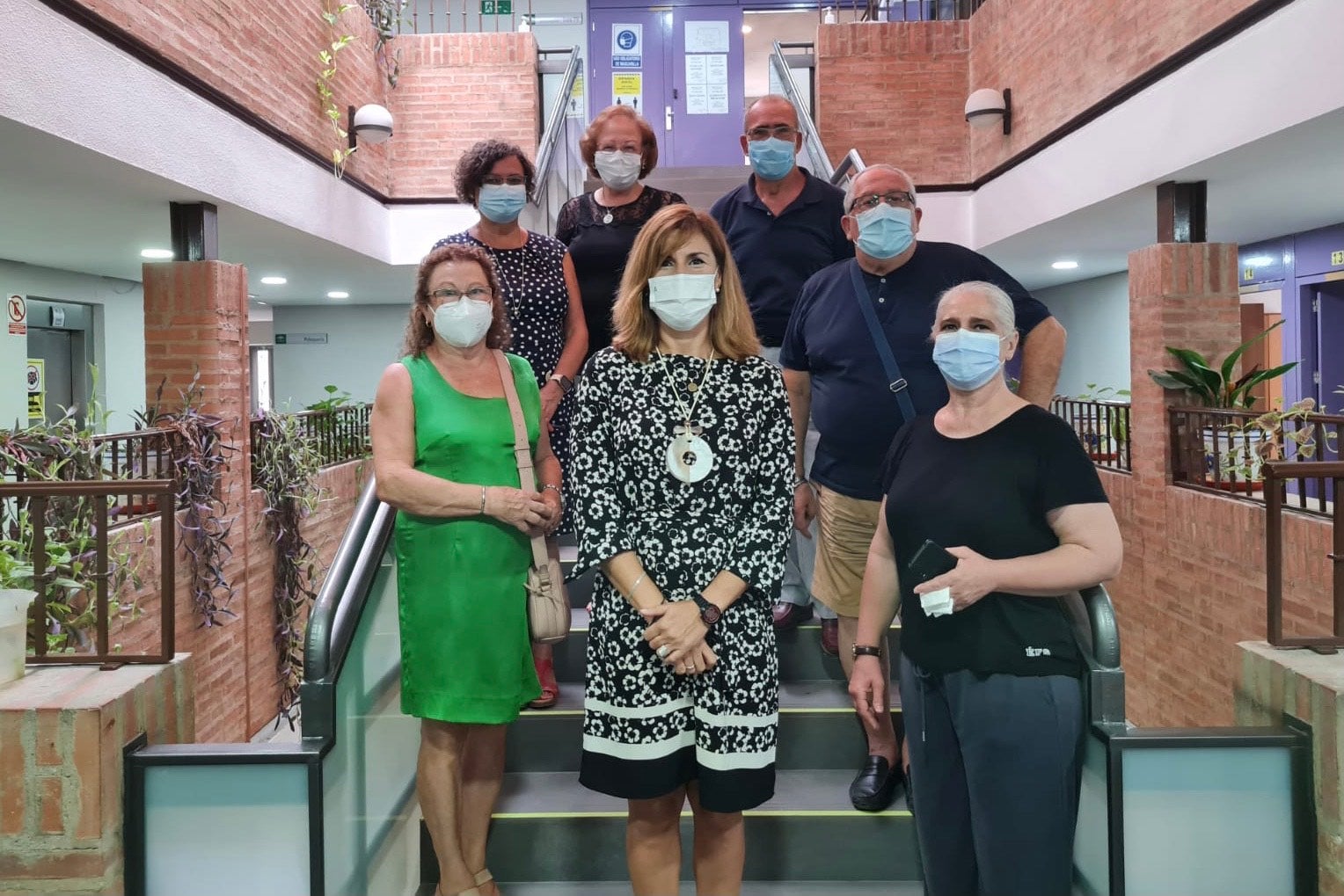 La delegada de Igualdad visita el CPA de Andújar y lo defiende como recinto seguro frente al coronavirus