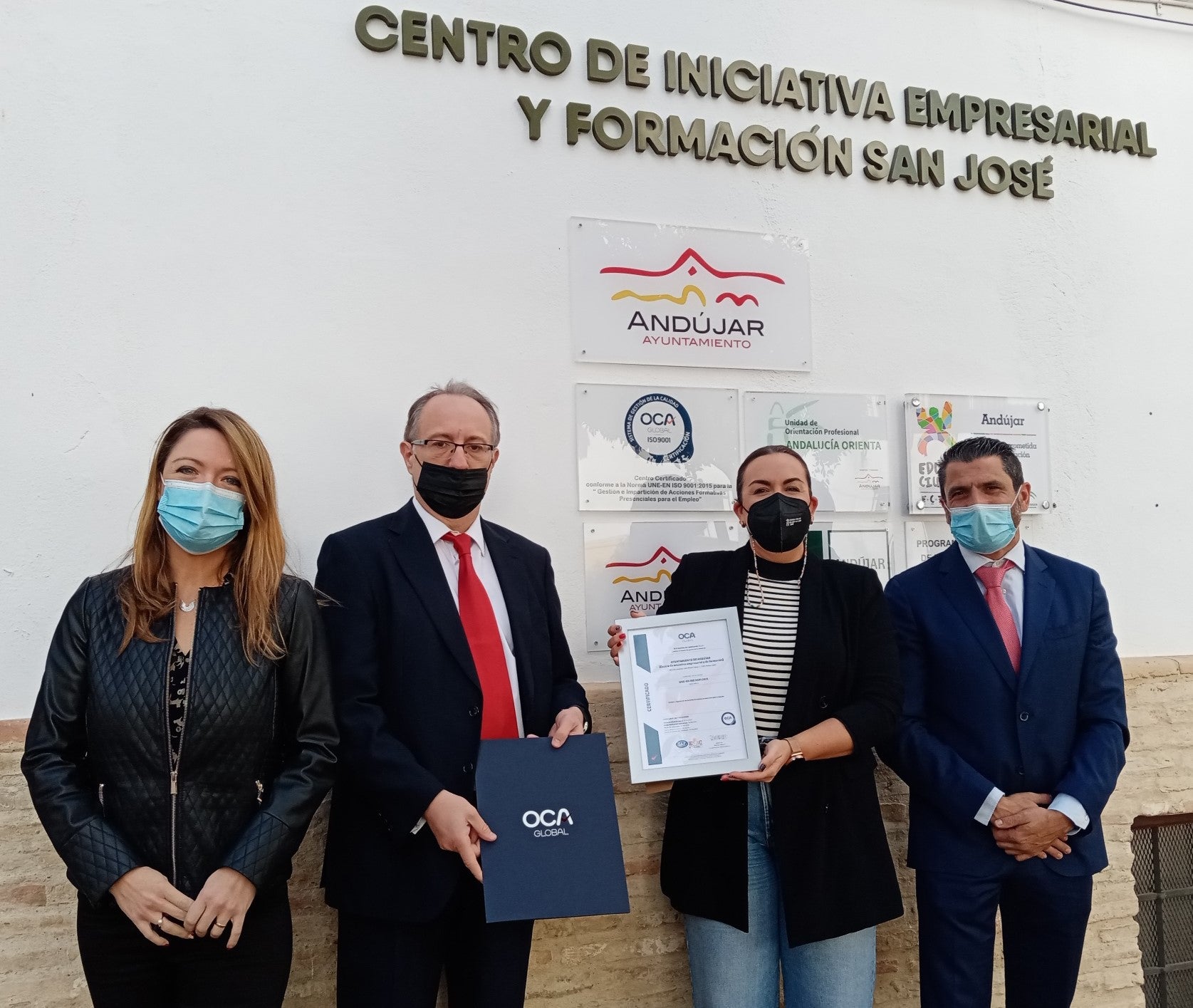 El Centro de Formación San José obtiene la Certificación ISO 9001 de calidad en el servicio