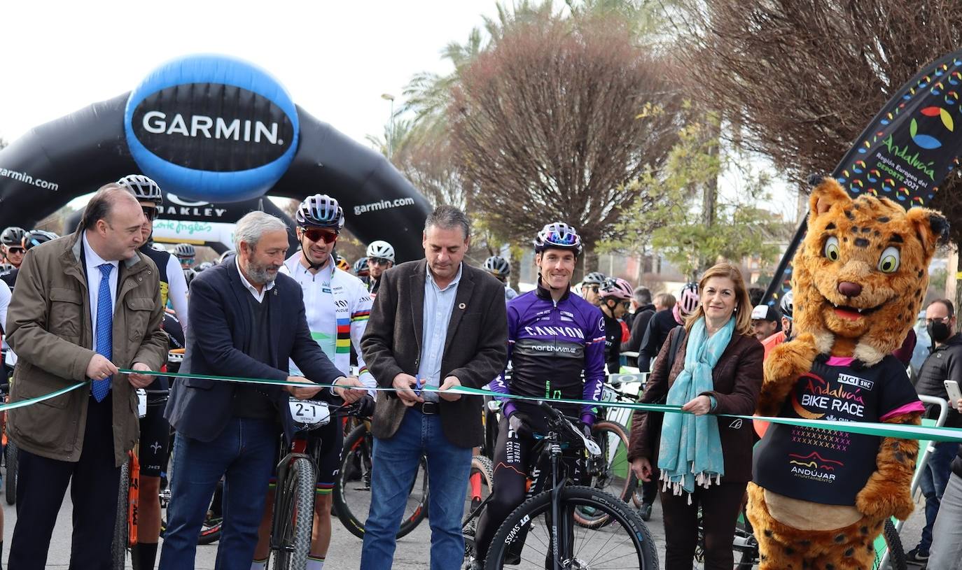 La Andalucía Bike-Race promocionó ayer a nivel internacional al municipio andujareño