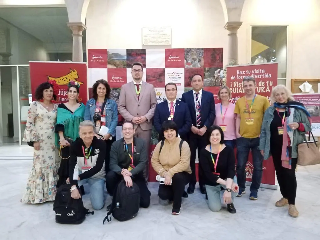 Periodistas internacionales participan en un press trip impulsado por Diputación en torno a la Romería de la Virgen de la Cabeza