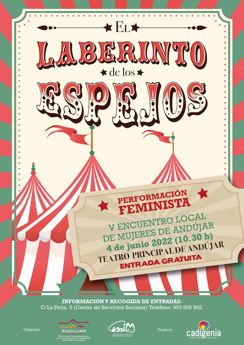 El Teatro Principal de Andújar acogerá el próximo 4 de junio el V Encuentro Local de Mujeres