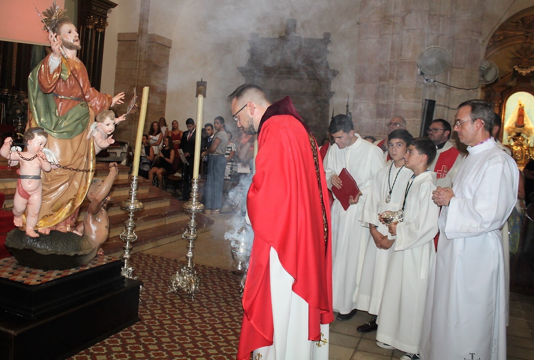 Bendecida la nueva imagen San Bartolomé en sus fiestas