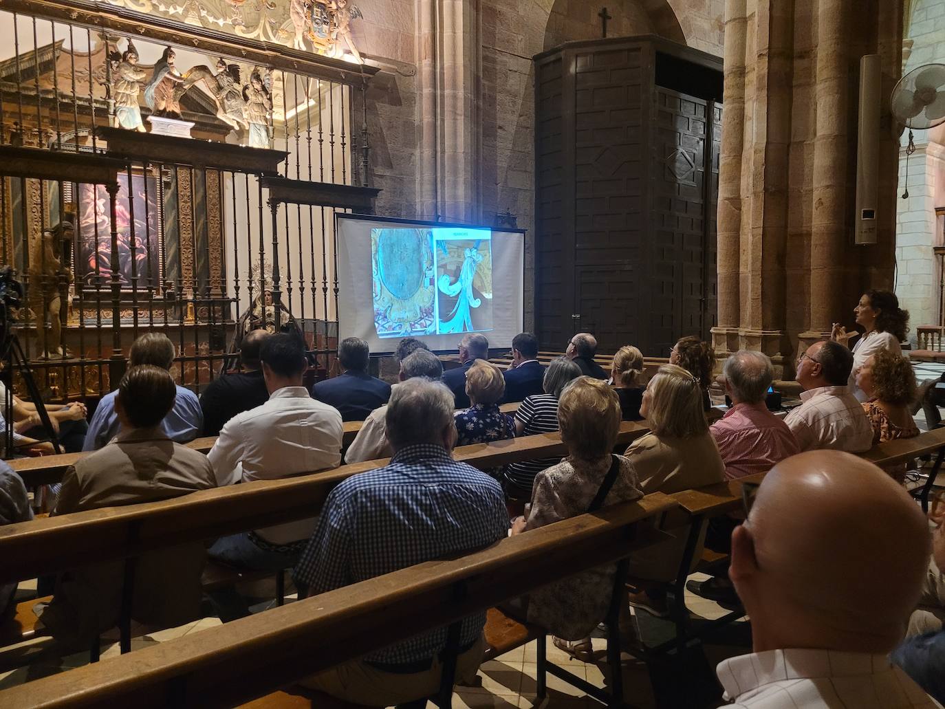 Presentada la restauración de la reja de San Idelfonso de la iglesia de Santa María la Mayor de Andújar