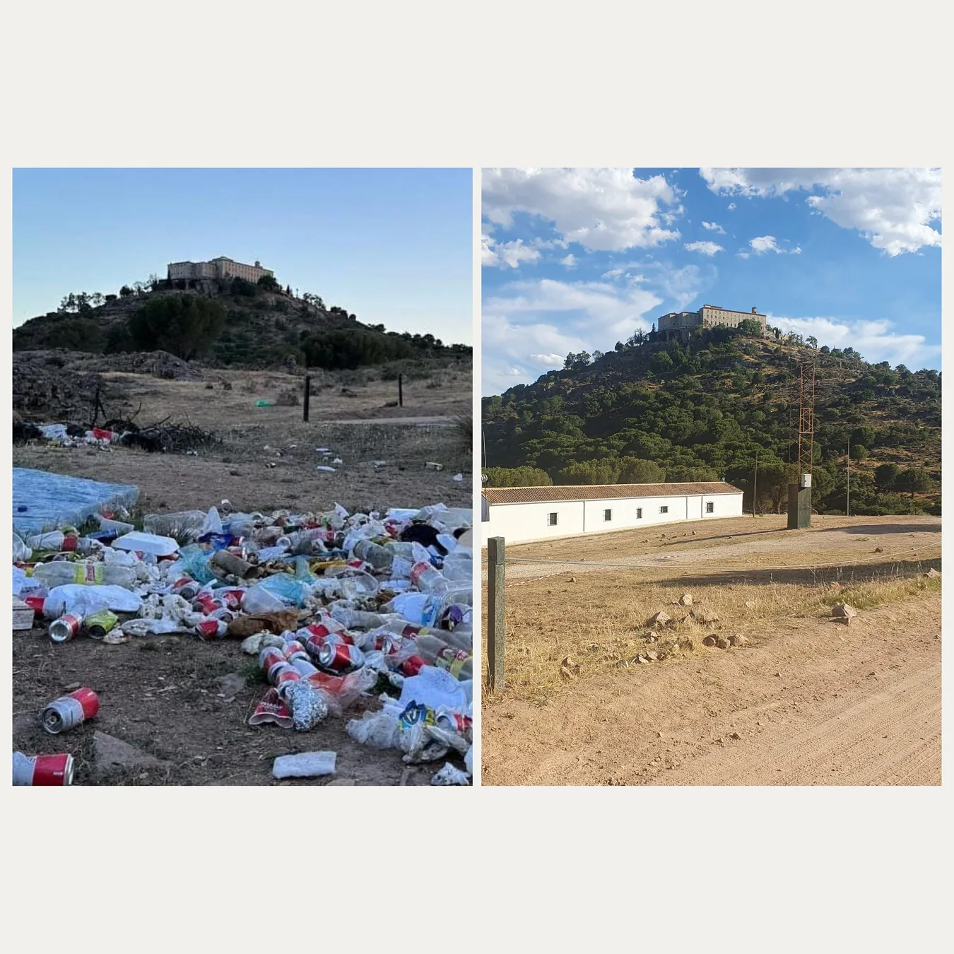 El Ayuntamiento y la empresa Resurja recogen 110 toneladas de residuos tras la Romería de la Virgen de la Cabeza