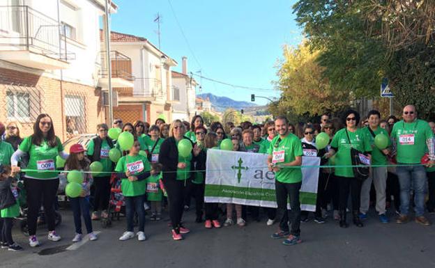 500 personas participan en la III Marcha Contra el Cáncer de Puebla de Don Fadrique