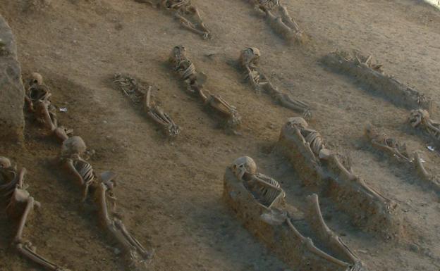 Hace 14 años también se produjo un hallazgo de un cementerio medieval junto al Campo de Fútbol de la Alameda