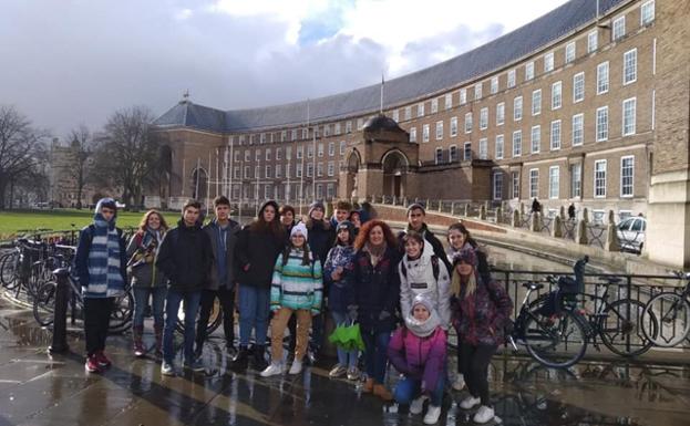 Alumnos del IES Jose de Mora, en un intercambio con la ciudad de Worle