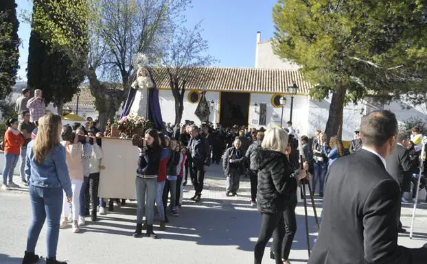 Huéscar celebra la procesión infantil de su Semana Santa