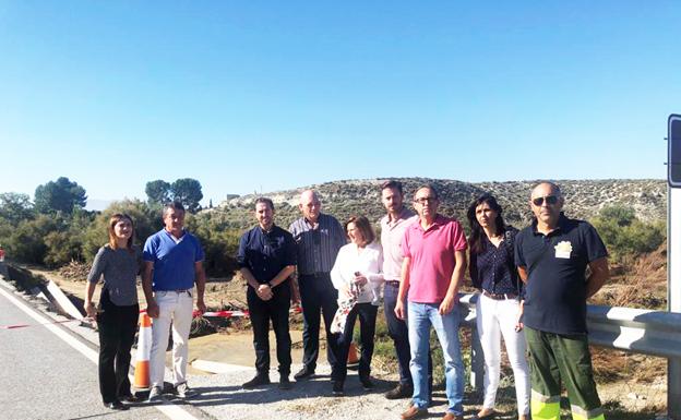 El PSOE pide a la Junta «máxima urgencia» para la construcción del nuevo puente en la carretera de Benamaurel