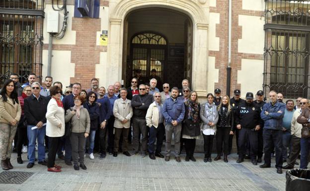 Concentración de apoyo a los Policías Nacionales destinados en Cataluña