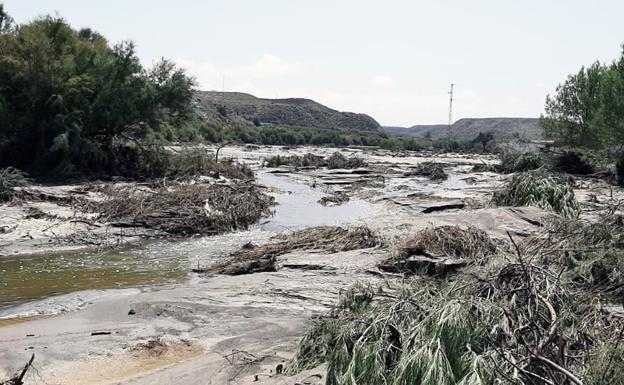 Los ayuntamientos de Baza y Caniles y agricultores piden a CHG la limpieza ramblas y río de Baza