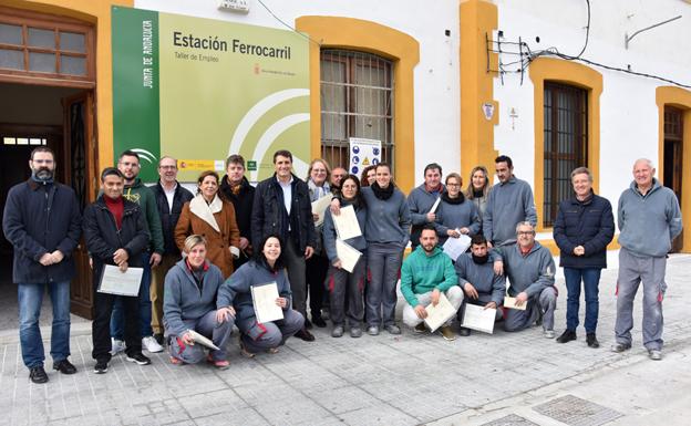 Finaliza el taller de empleo de la Estación del Ferrocarril