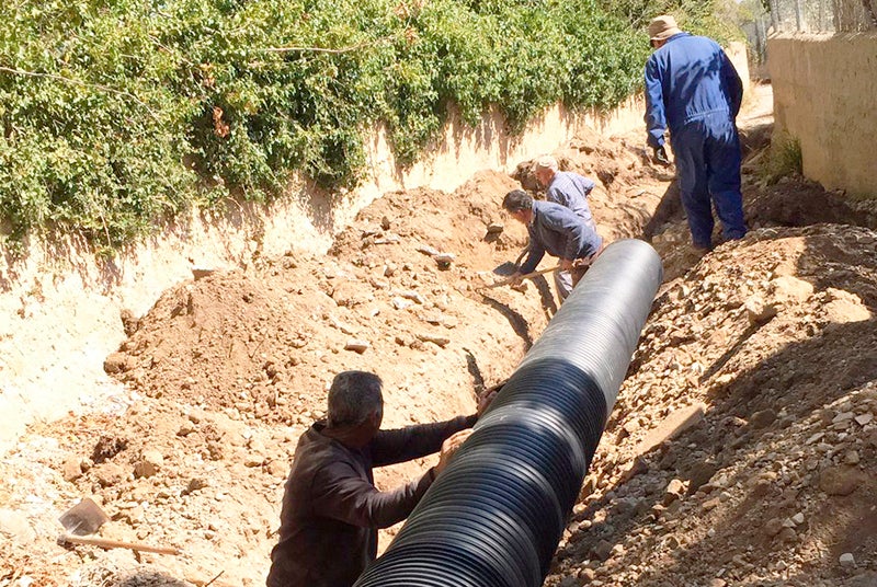 Obras de mejora en la acequia de la Fuente de San Juan