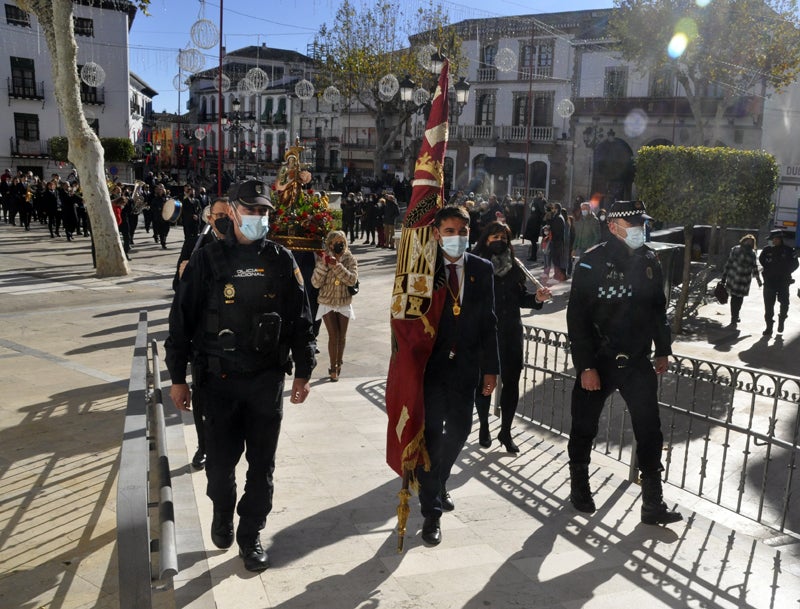 Baza celebra la festividad de su patrona Santa Bárbara