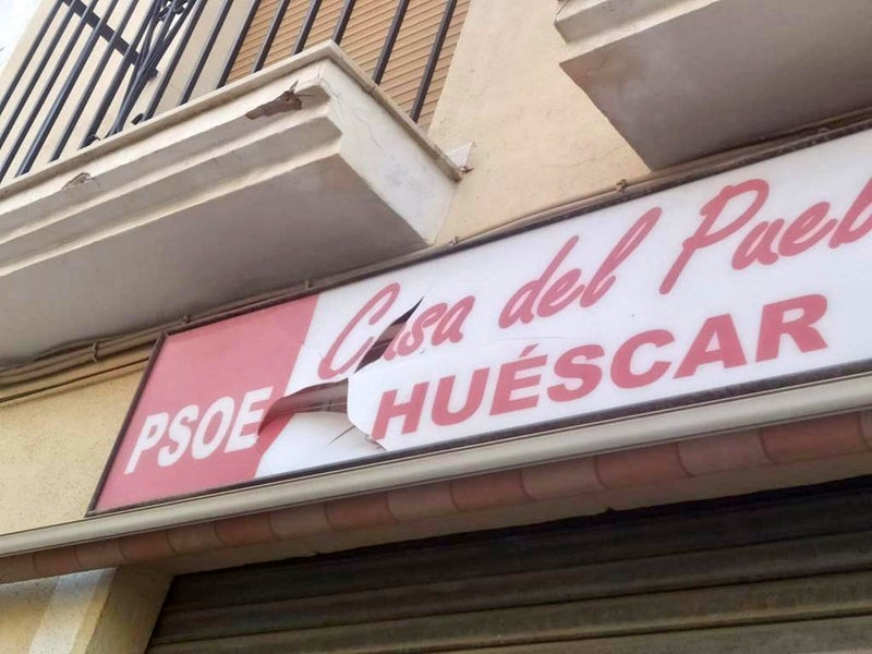 El PSOE de Huéscar denuncia un ataque a su sede