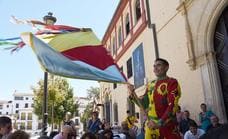 Primera jura de bandera del Cascamorras 2022 en la accitana iglesia de San Miguel