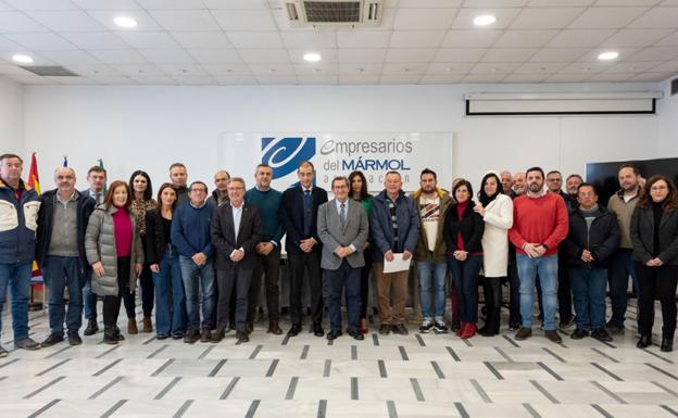 Los empresarios del mármol también piden que la Junta lleve la Autovía del Almanzora hasta Baza