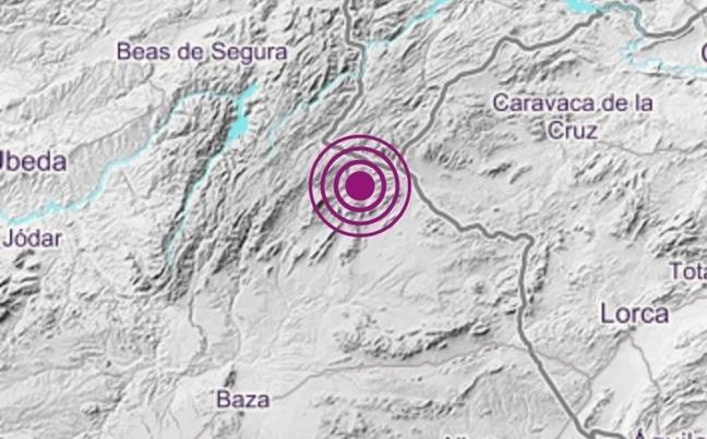 Registrado un terremoto de magnitud 3,7 de madrugada en la provincia de Granada