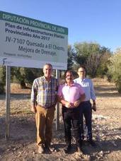 Diputación mejora el ancho y la señalización de la vía de acceso al paraje natural de El Chorro en Quesada