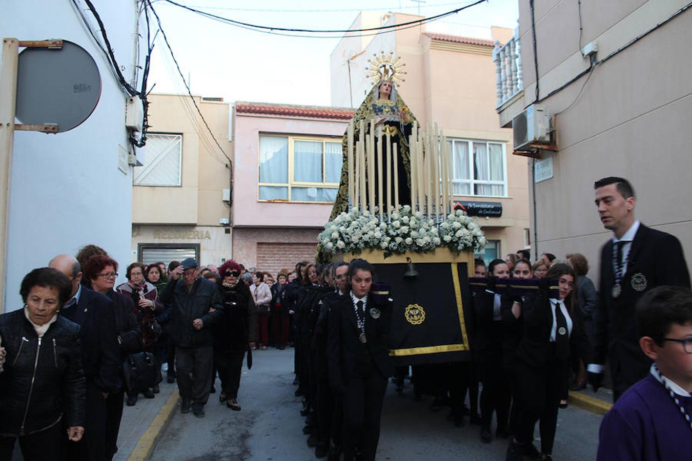 Procesión de Nuestro Padre Jesús Nazareno y Nuestra Señora de los Dolores en Balerma el Jueves Santo