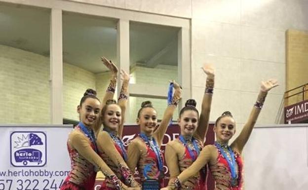 El conjunto Infantil Copa del club Rítmica El Ejido revalida el título de campeón de Andalucía
