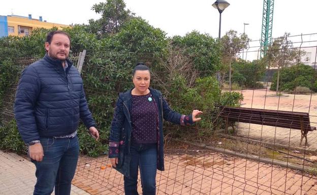 IU pide la limpieza y poda del parque de la calle Ciudad Real