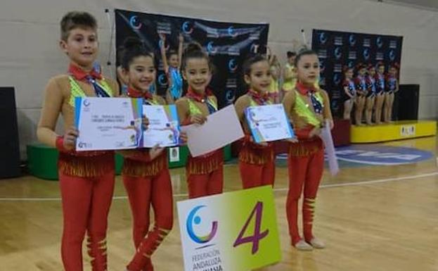 Rítmica El Ejido clasifica cuatro conjuntos para la final del Campeonato de Andalucía de Promesas