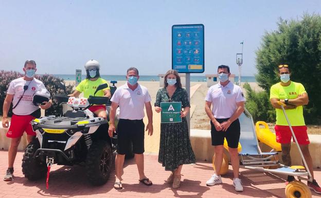 Las playas de El Ejido obtienen el distintivo de 'Andalucía Segura'