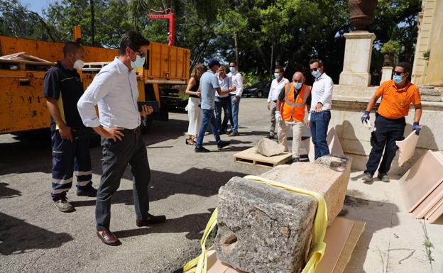 El Ayuntamiento recupera el pedestal de Porcia Maura