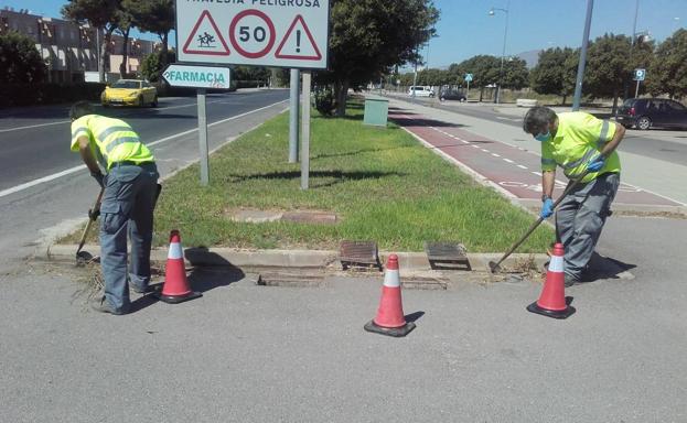 El Ayuntamiento de El Ejido intensifica las tareas de limpieza de imbornales