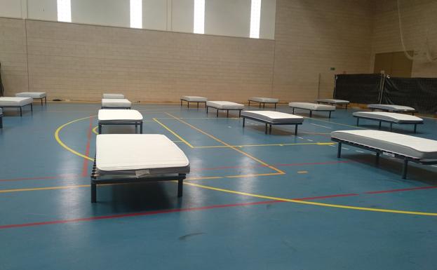 El pabellón de San Agustín recibe este martes a los primeros asintomáticos