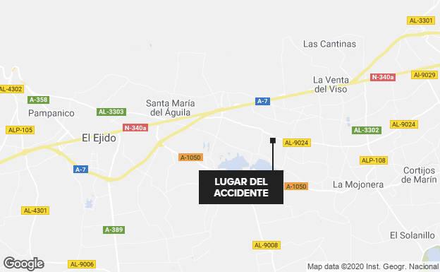 Cuatro heridos al colisionar dos turismos en El Ejido