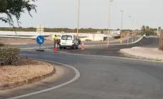 El Ayuntamiento ultima el desdoblamiento de la carretera en un tramo del vial sur