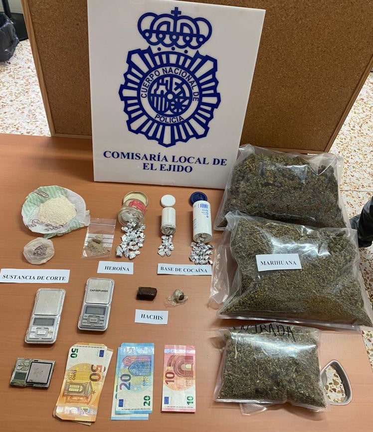 Incautadas más de 400 plantas de marihuana en tres viviendas de El Ejido