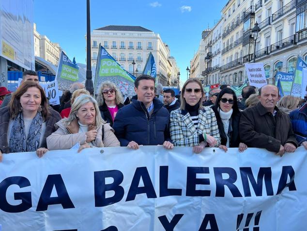 Así fue la manifestación de los vecinos de Balerma en Madrid