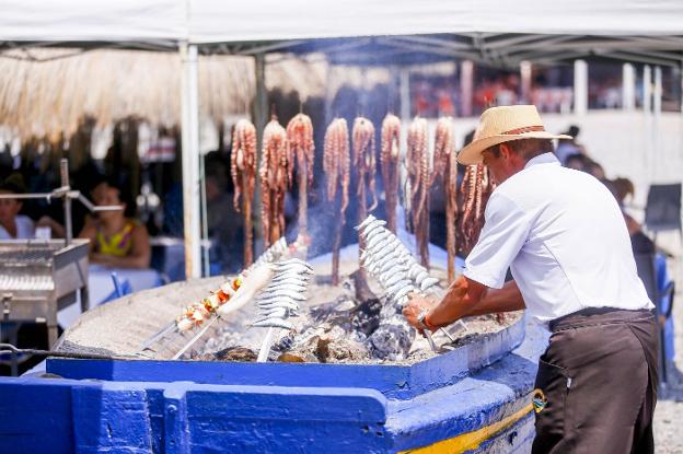 Playa, sabores, olores, cocineros y placeres