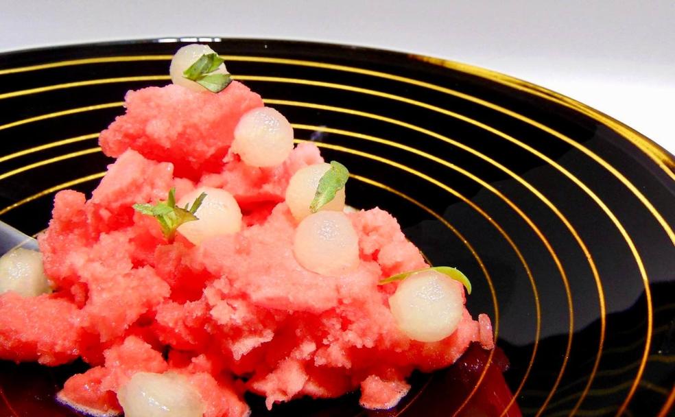 Granizado de sandía con melón