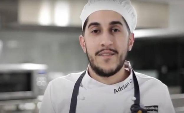 Adrián Calvente, en la final del IX Premio Promesas de la alta cocina de Le Cordon Bleu