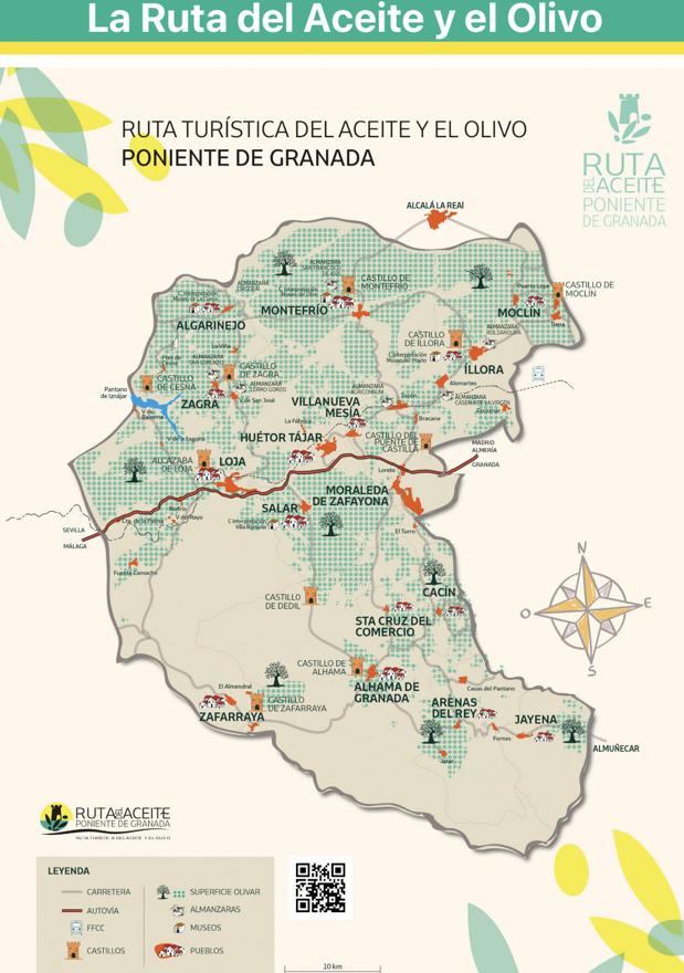 La Ruta del aceite Poniente de Granada estrena una app para favorecer el oleoturismo