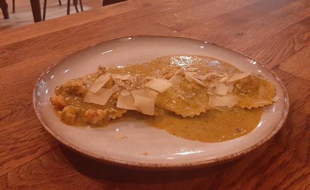 Sorrentinos rellenos de bacalao, de Betula Nana
