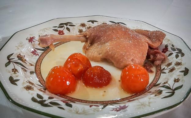 Confit de pato, de 'El Olivo de Miguel y Celia'