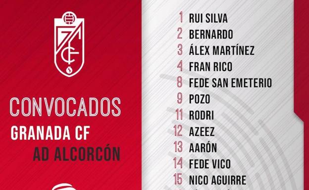Fran Rico difunde la última convocatoria del Granada CF
