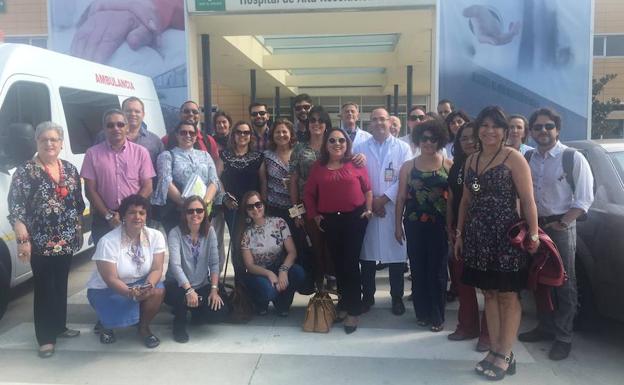 El Hospital de Guadix recibe a un grupo de profesionales de Brasil que realizan una pasantía