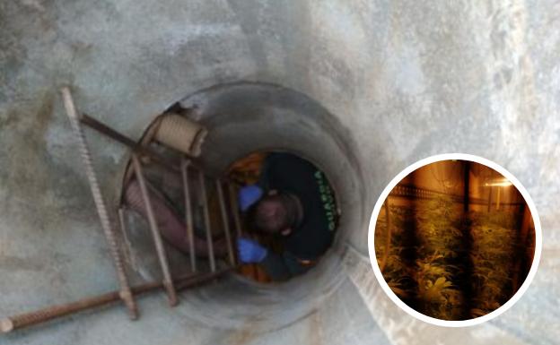 Descubren un invernadero de maría en un semirremolque frigorífico enterrado a cinco metros en Jerez del Marquesado