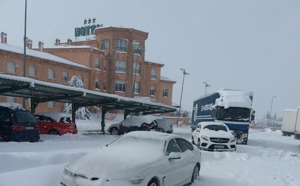 Colapsada el área de servicio de Gor en la A-92 Norte, en Granada