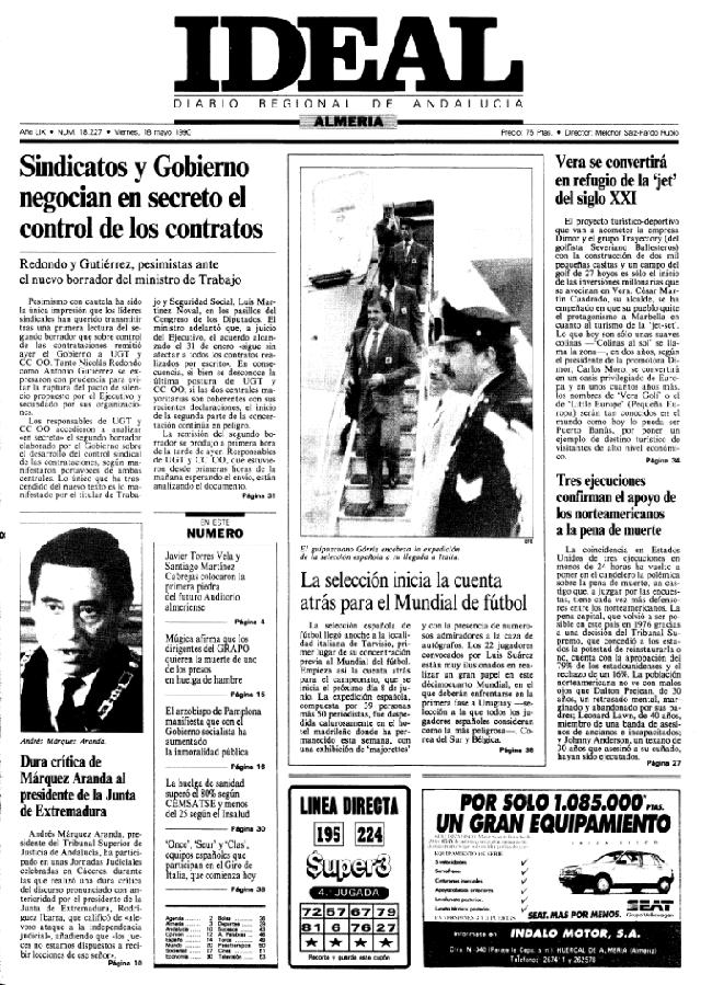 TAL DÍA COMO HOY... en 1990