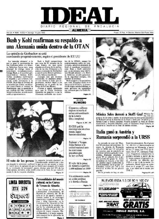 TAL DÍA COMO HOY... en 1990