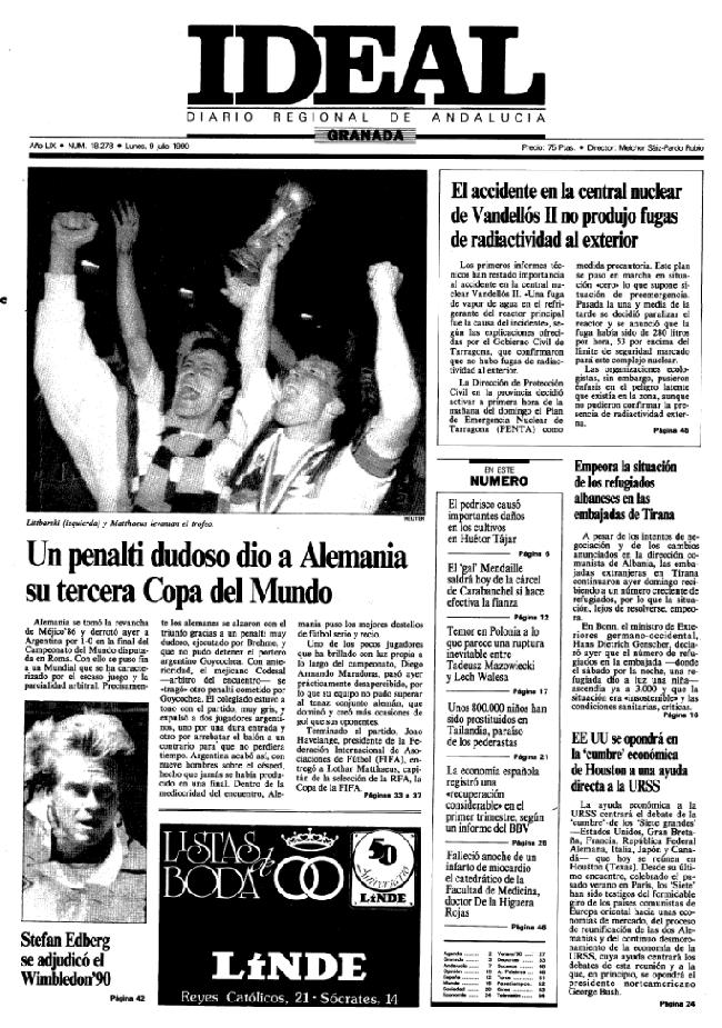 TAL DÍA COMO HOY... en 1990