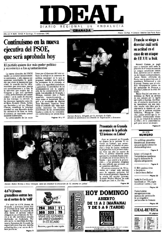 TAL DÍA COMO HOY... en 1990