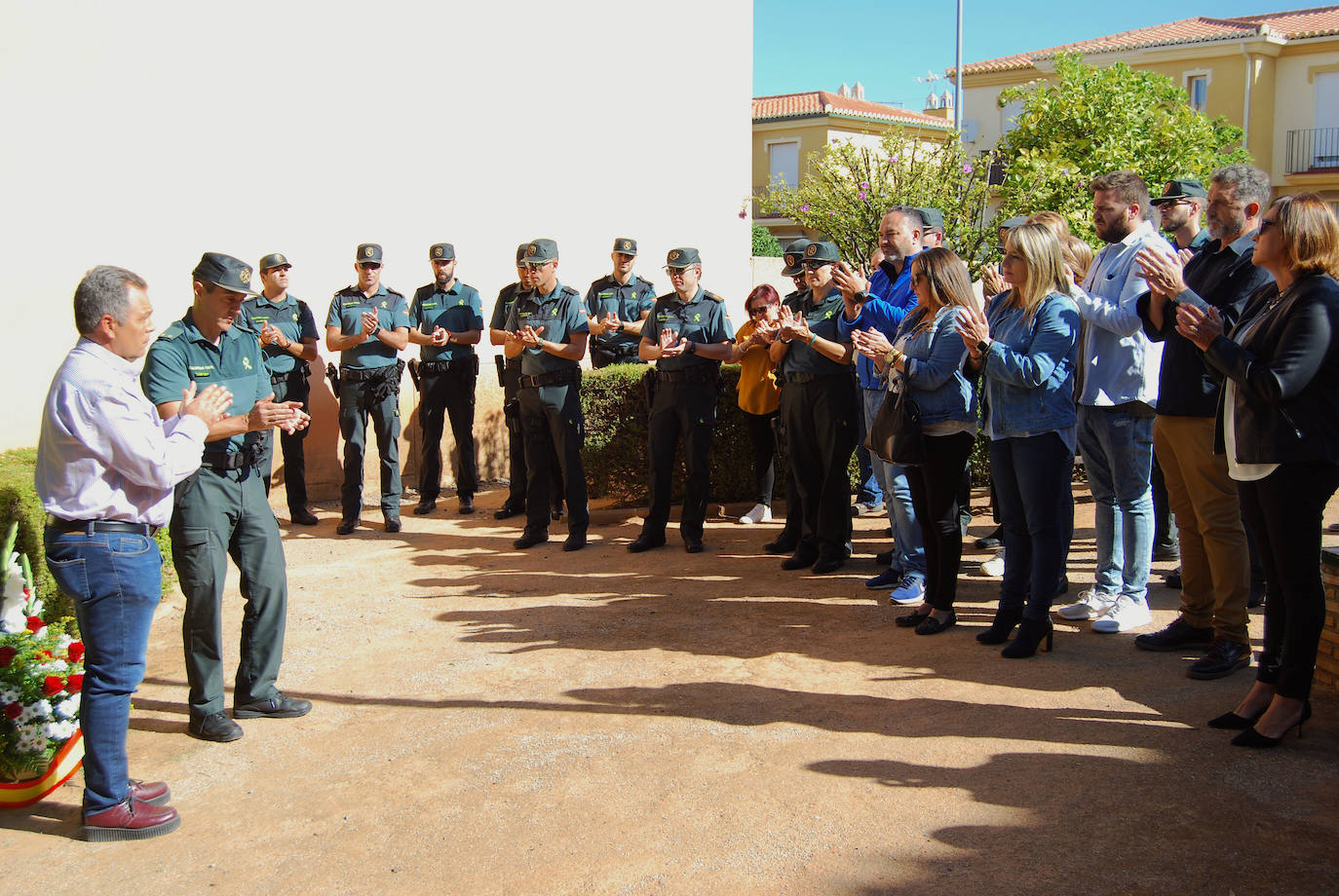Homenaje en Huétor Vega al guardia civil asesinado hace un año